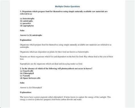 understanding ldeas I. Answer the following questions in one word or ...