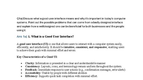 HCI 2023 Midterm: Understanding User Interface Design Principles - Studocu