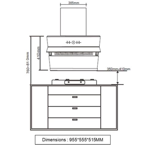 Hafele Teresa 90 Plus Wall Mounted Chimney - Black Wholesale Price ...
