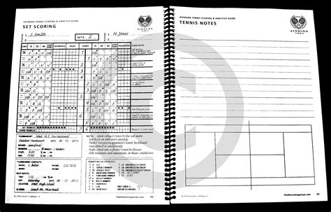 The Tennis Organizer ~ Best Tennis Score Book & Score Sheet Charting!