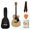 Buy Yamaha FS80C Concert Cutaway Acoustic Guitar with Strap, Picks ...
