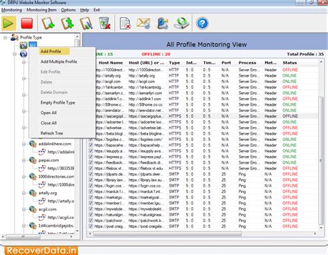 Website Monitoring Utility checks uptime downtime and ping status of ...