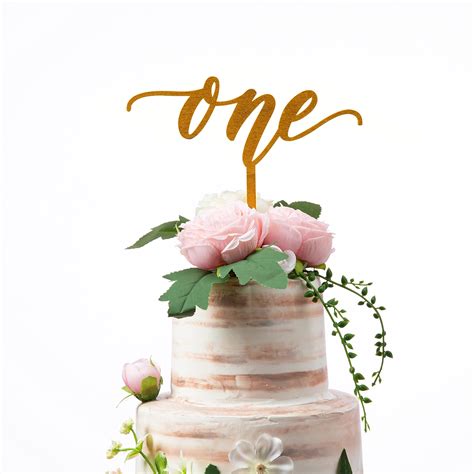 Buy Cake Topper One Year Old One Cake Topper -Rustic Wood Cake Topper ...