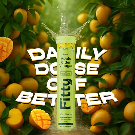 Fitty 600mg ACV Fizz | Mango – Fitelo Store