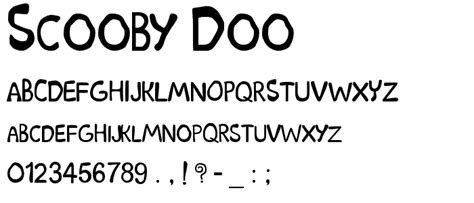 Scooby Doo Font | Fancy Cartoon