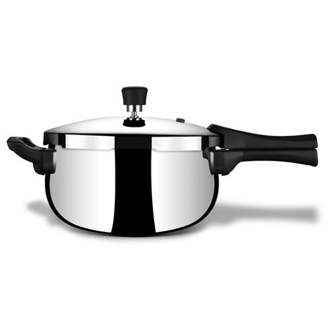 Stahl Triply Stainless Steel Pressure Cooker 5 Litre Outer Lid | Belly ...