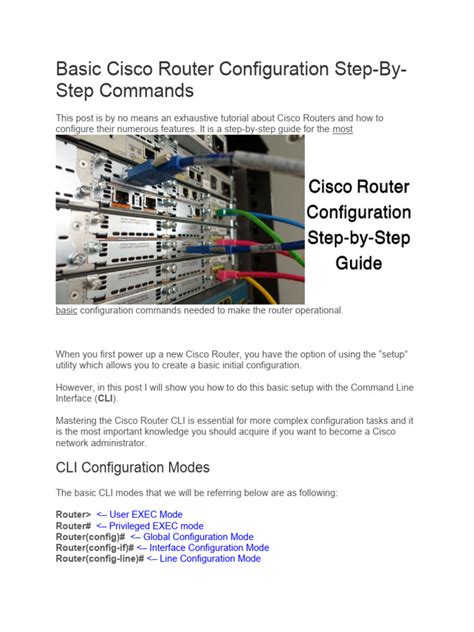 Rezultat imagine pentru Basic Cisco Router Configuration