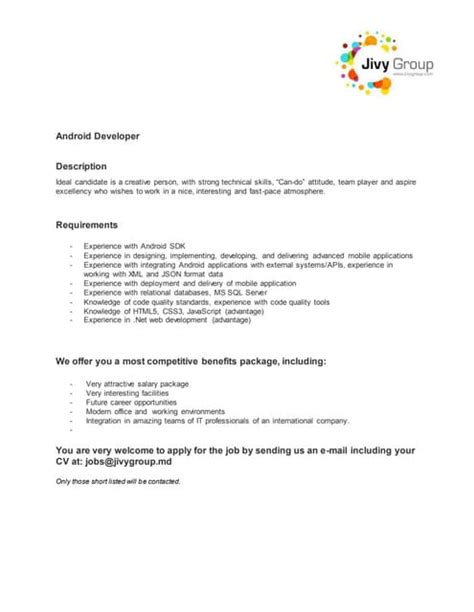 Image result for Android Developer Hiring Poster