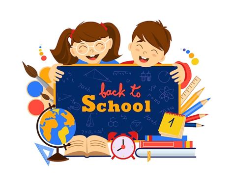 Back to school poster banner design template | Premium Vector