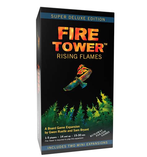 Fire Tower Rising Flames Board Game Expansion Deluxe With 2 ...