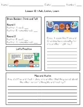 Second Step Grade Four Lesson Two 的图像结果