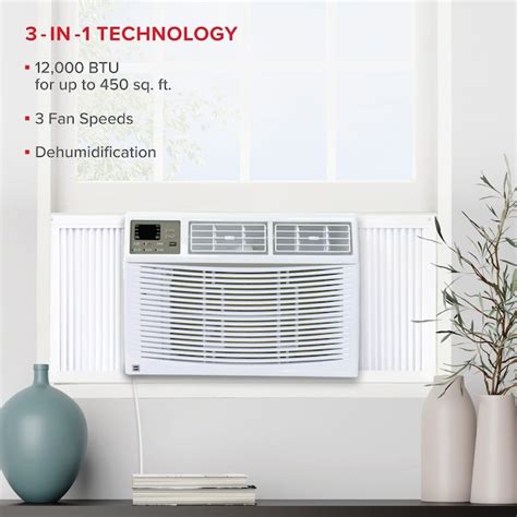 RCA 450-sq ft Window Air Conditioner with Remote (115-Volt, 12000-BTU ...