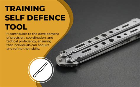 Venzina® Butterfly Knives Trainer Stainless Steel with O-Ring Latch ...