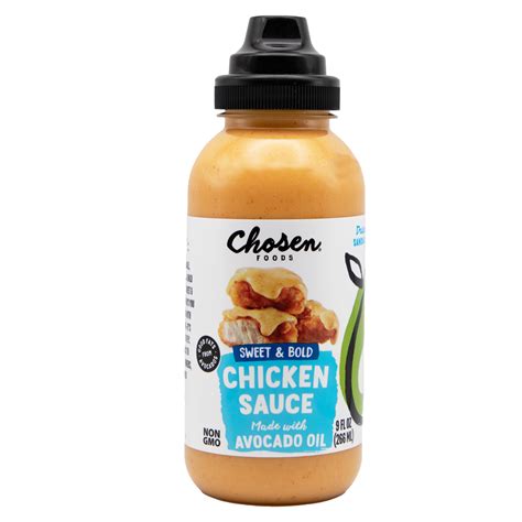 Chosen Foods 100% Pure Avocado Oil Chicken Sauce, 9 oz. Bottle ...
