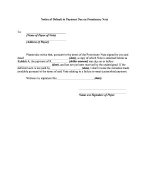 Promissory Note Form - Fill Online, Printable, Fillable, Blank | pdfFiller