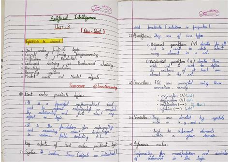 AI UNIT 3: Comprehensive Notes on Predicate Logic & Prolog Programming ...