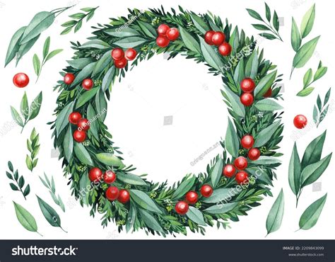 Christmas Wreath Drawing