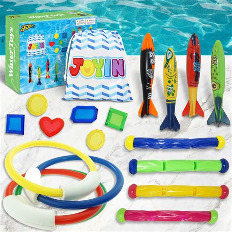 Syncfun 18 Pcs Diving Pool Toys for Kids, Swimming Pool Toy with ...