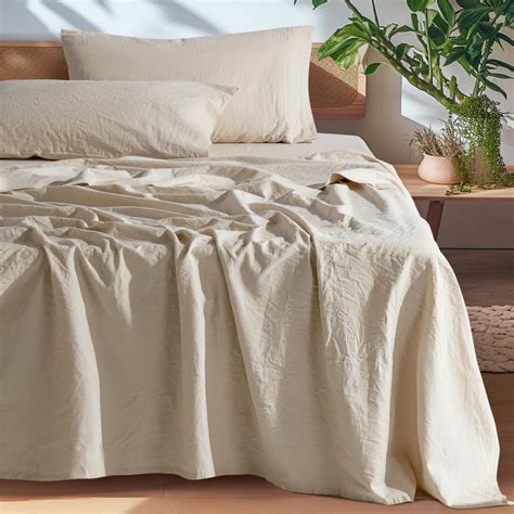 SONORO KATE 100% French Pure Linen Sheets, Breathable and Durable Line ...