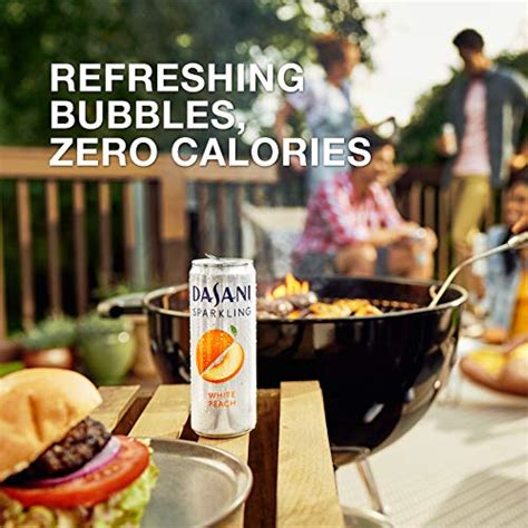 DASANI Sparkling Water White Peach Zero Calories, 12 fl oz, 24 Pack ...