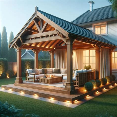 17 Pergola Ideas with the Roof Attached to the House