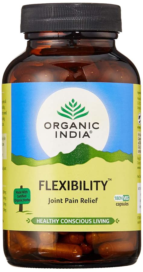 ORGANIC INDIA Flexibility Ayurvedic Capsule | Joint Pain Relief ...