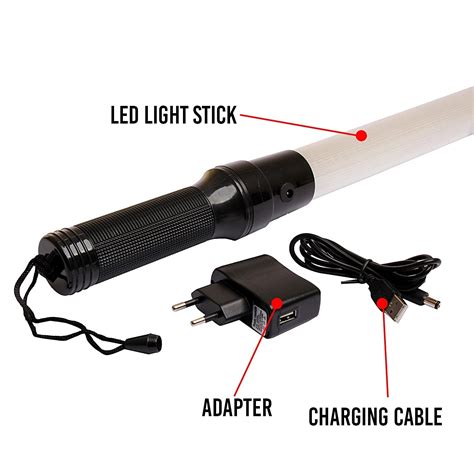 Rechargeable Traffic Light Stick Traffic Baton Light for Parking Road ...