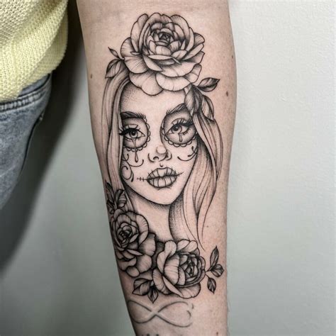 11+ Female Sugar Skull Tattoo Ideas That Will Blow Your Mind!