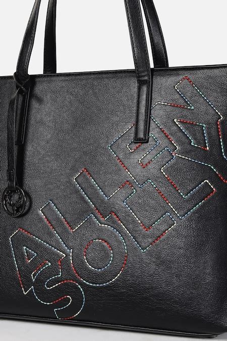 Black Embroidered Formal Polyurethane Women Laptop Bag - Selling Fast ...