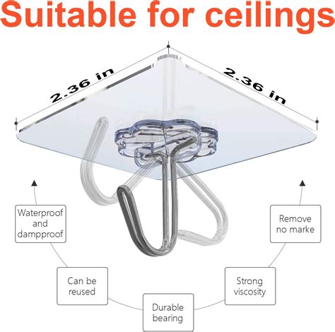 BASHOFAN Wall Hooks Robe Towel Hooks - 26 Packs Transparent India | Ubuy