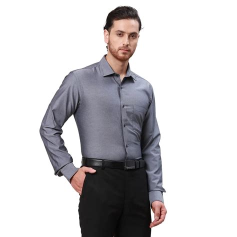 Park Avenue Men Black Slim Fit Twill Formal Shirt – MyRaymond