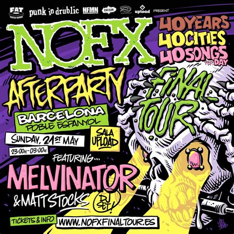 NOFX Barcelona Aftershow Party ft. Melvinator DJ set, Sala Upload, L ...