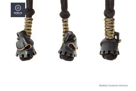 Executioner Knife Lanyard Bead – Bronze Paracord Beads