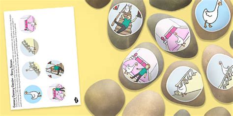 Goosey Goosey Gander Story Stone Image Cut Outs - Twinkl