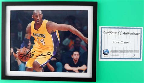 Sold Price: LOS ANGELES LAKERS LEGEND KOBE BRYANT AUTOGRAPH - September ...