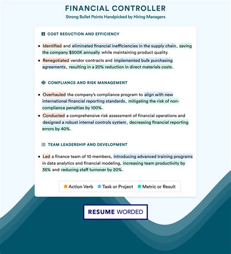 Image result for Controller Resume Examples