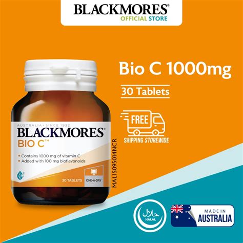Blackmores Bio C 1000mg 30s - Helps Vitamin C Absorption (Min 6 Months Expiry) (Vitamin C ...