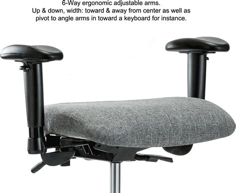 Buy Perch Chrome Multi Task Swivel Chair with Wheels for Carpet or ...