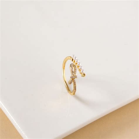 Ring Online - Premium Infinity Pearl Bypass Ring | Nestasia