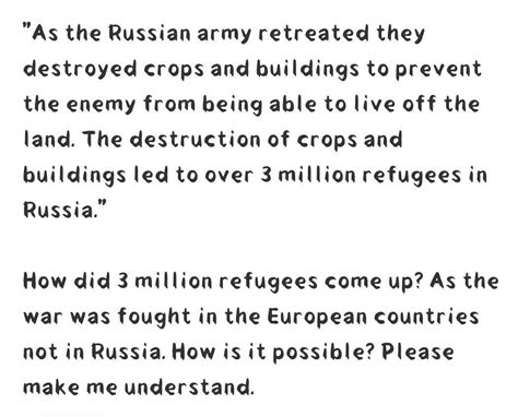 why the Russian Army destroyed the crops and buildings of Russia ...