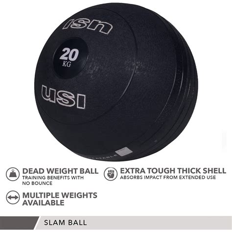 USI Universal SB6 Slam Ball 6kg – Non-Bounce Weighted Exercise Ball fo ...