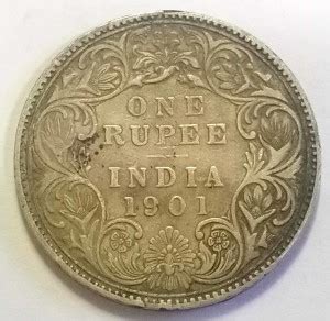MANMAI COINS BRITISH INDIA - 1 Rupee Coin - Victoria Empress 1901 ...