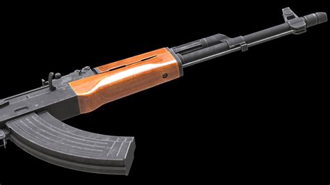 3D model AKM Low Poly - TurboSquid 1789814