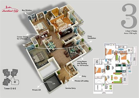 Amarpali Heartbeat City Floor Plan, Sec-107 Noida