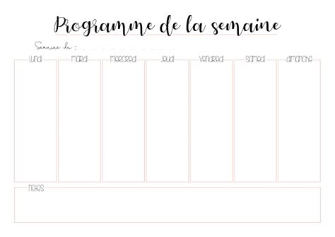 Planners à imprimer pour s'organiser au quotidien - gratuit ...