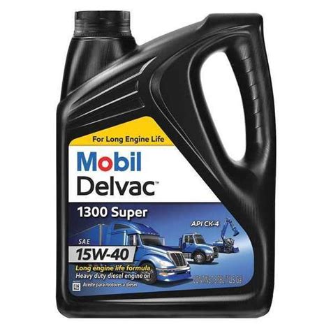 Mobil Mobil Delvac 1300 Super 15W-40, Diesel, 1 Gal 122492 | Zoro