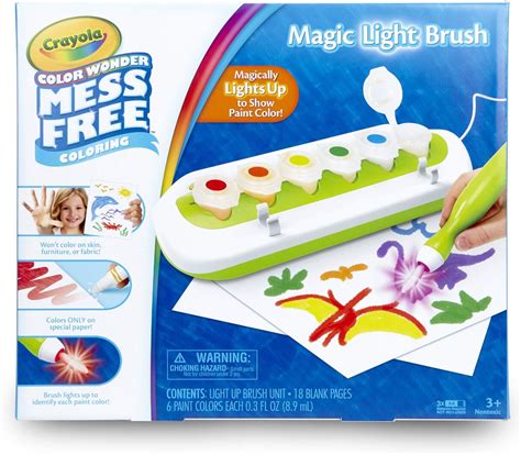 Crayola Color Wonder Magic Light Brush, Mess Free Painting, Paints for ...