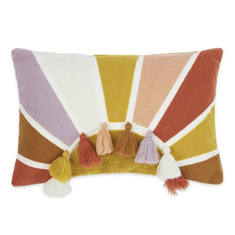 Buy haus & kinder Cotton Decorative Embroidered Cushion Cover | Knitted ...
