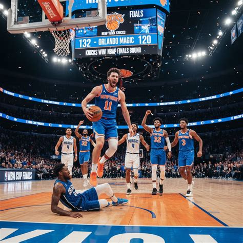 Knicks Punch Ticket to NBA Cup Finals with 132-120 Victory over Magic