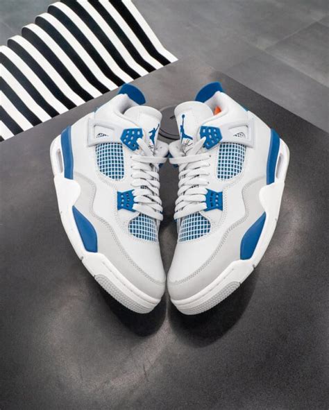 Nike Air Jordan 4 Retro Military Blue First Copy Shoes